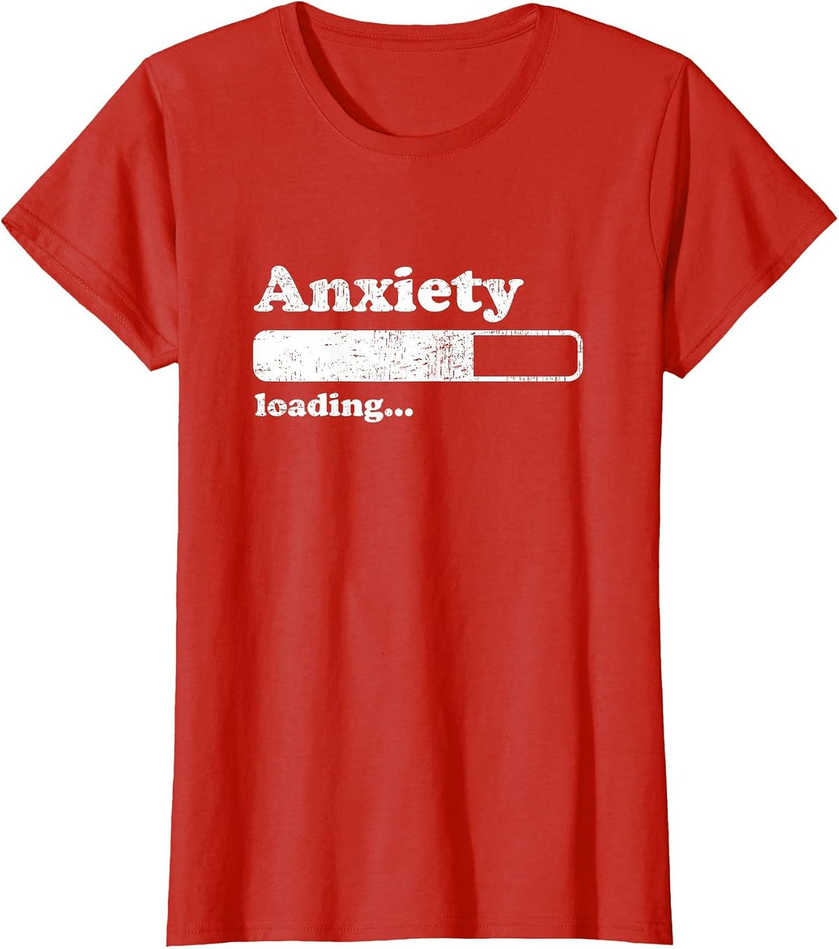 Funny Anxiety Shirts Introvert Social Anxiety T-Shirt - Red