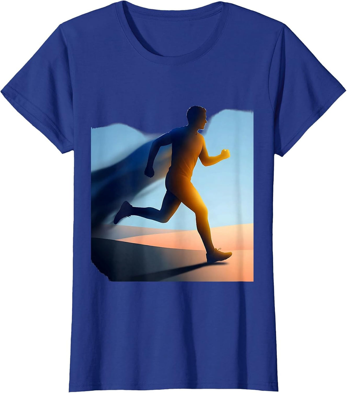 Women's Stepping Into the Light Suicide Prevention Design T-Shirt - Royal Blue