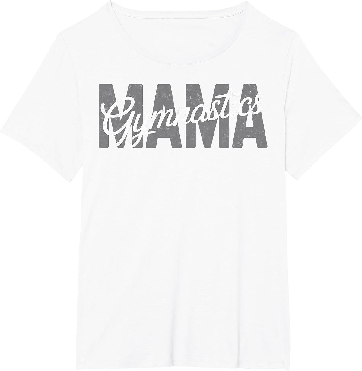 Vintage Gymnastics Mom Mama Rhythmic Gymnast Mother Tee T-Shirt - White