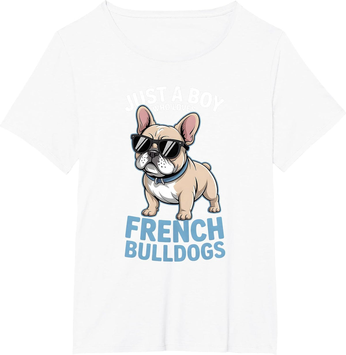Boys French Bulldog T-Shirt - White