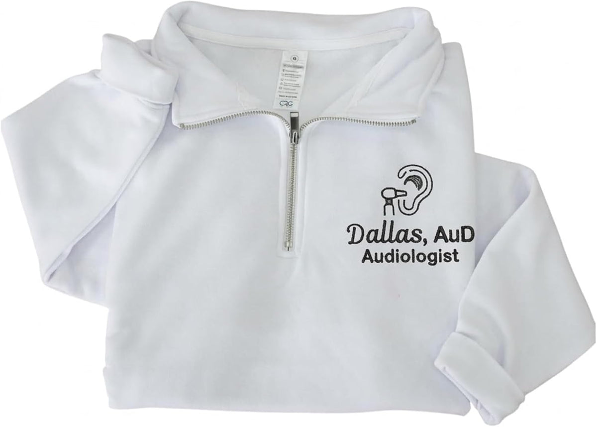 DILYPOD Personalized Embroidered Nurse Quarter Zip Sweatshirt, Gift for Nurses, Doctors, Healthy Care, Medical Gifts -