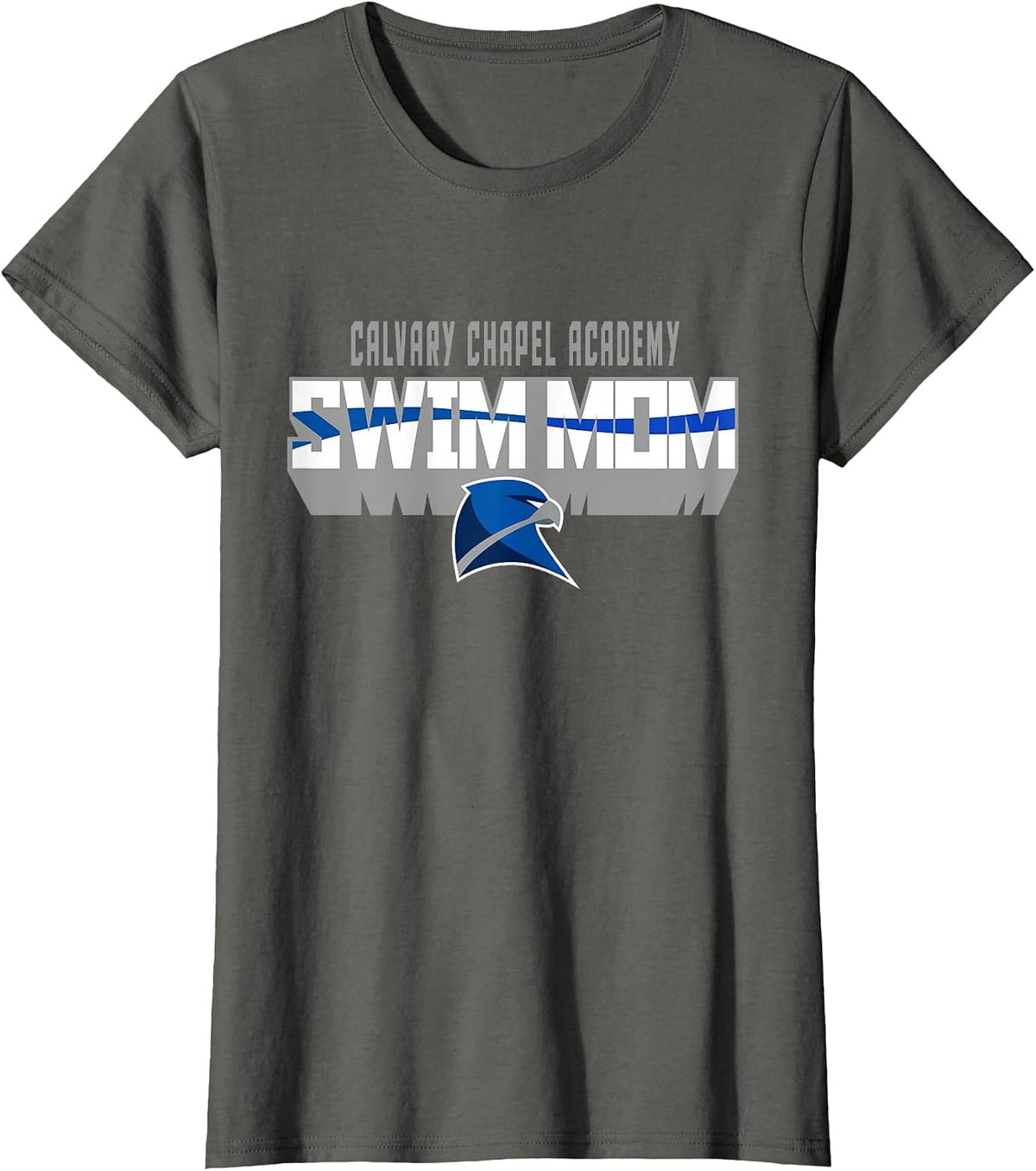 Calvary Chapel Swimming Moms 2025 T-Shirt - Asphalt Grey