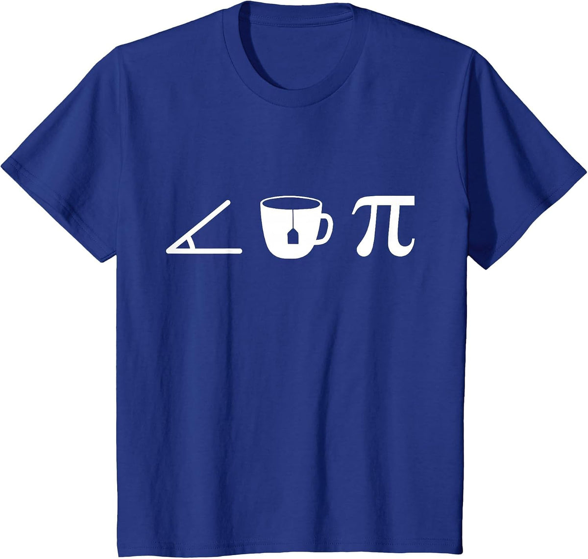 Acute Tea Pi a Funny Math Pun for Cute School Mathematics T-Shirt - Royal Blue