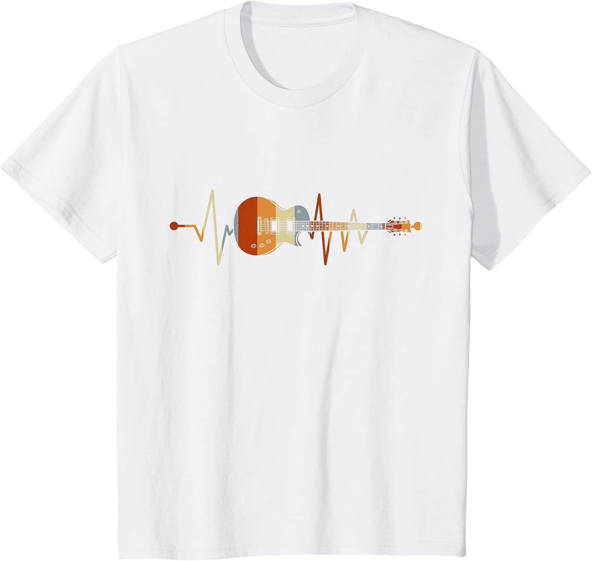 Heartbeat Guitar T-Shirt - White