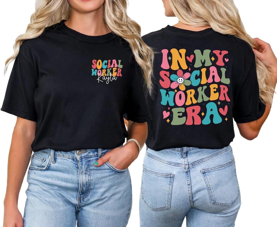 Personalized Social Worker Shirt, Customized Era Tee, Gift for Social Worker, Personalized Gift, Social Work Gift,