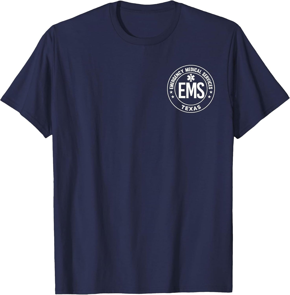 Texas EMS Emergency Medical Services EMT T-Shirt - Navy Blue
