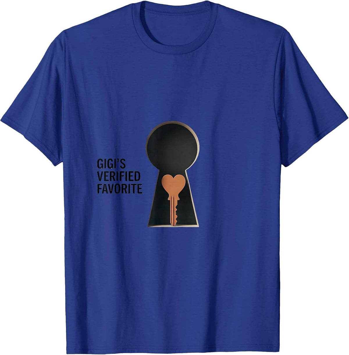 Men's Gigi's Verified Favorite Funny Grandparent Grandchild Humor T-Shirt - Royal Blue