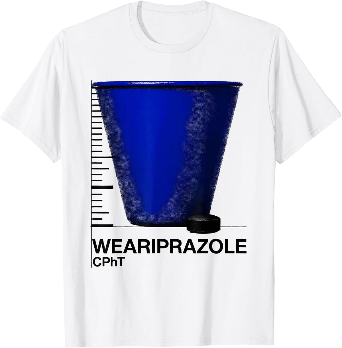 Men's Weariprazole, CPhT Funny Pharmacy Tech Humor Gift T-Shirt - White