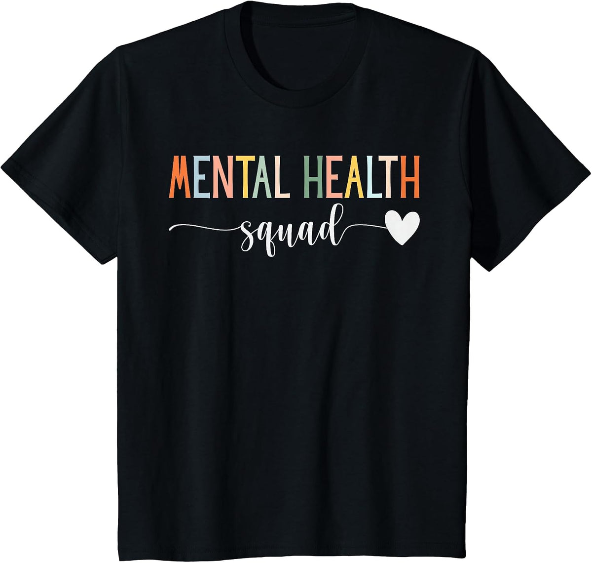 Mental Health Squad Brain Illness Mental Health Awareness T-Shirt - Black