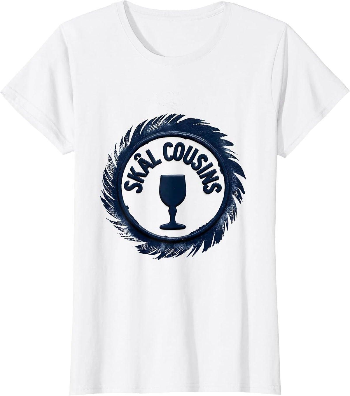 Skål Cousins Rubber Stamp Irish Nordic Viking Heritage Pride T-Shirt - White