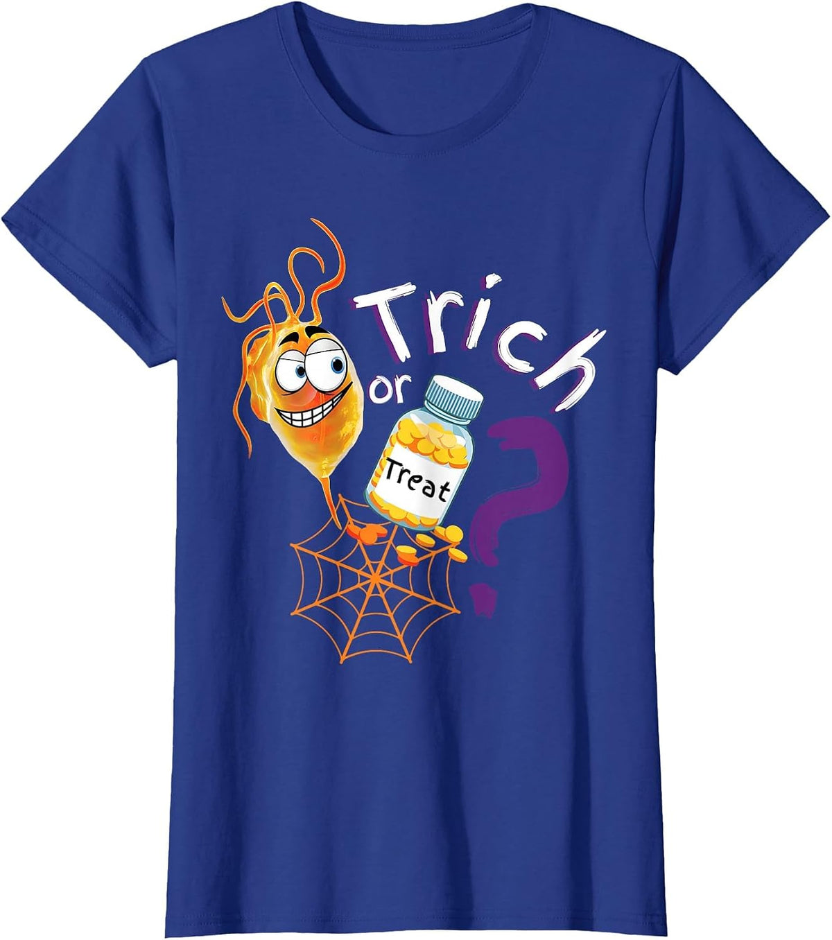 Trick Or Treat Spooky Medical Student Ed Nurse Doctor T-Shirt - Royal Blue