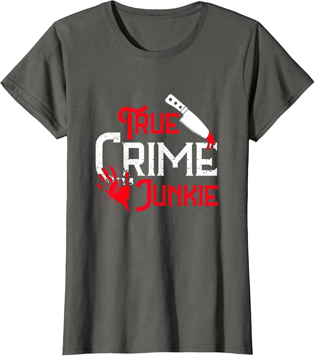 True Crime Junkie True Crime T-Shirt - Asphalt Grey