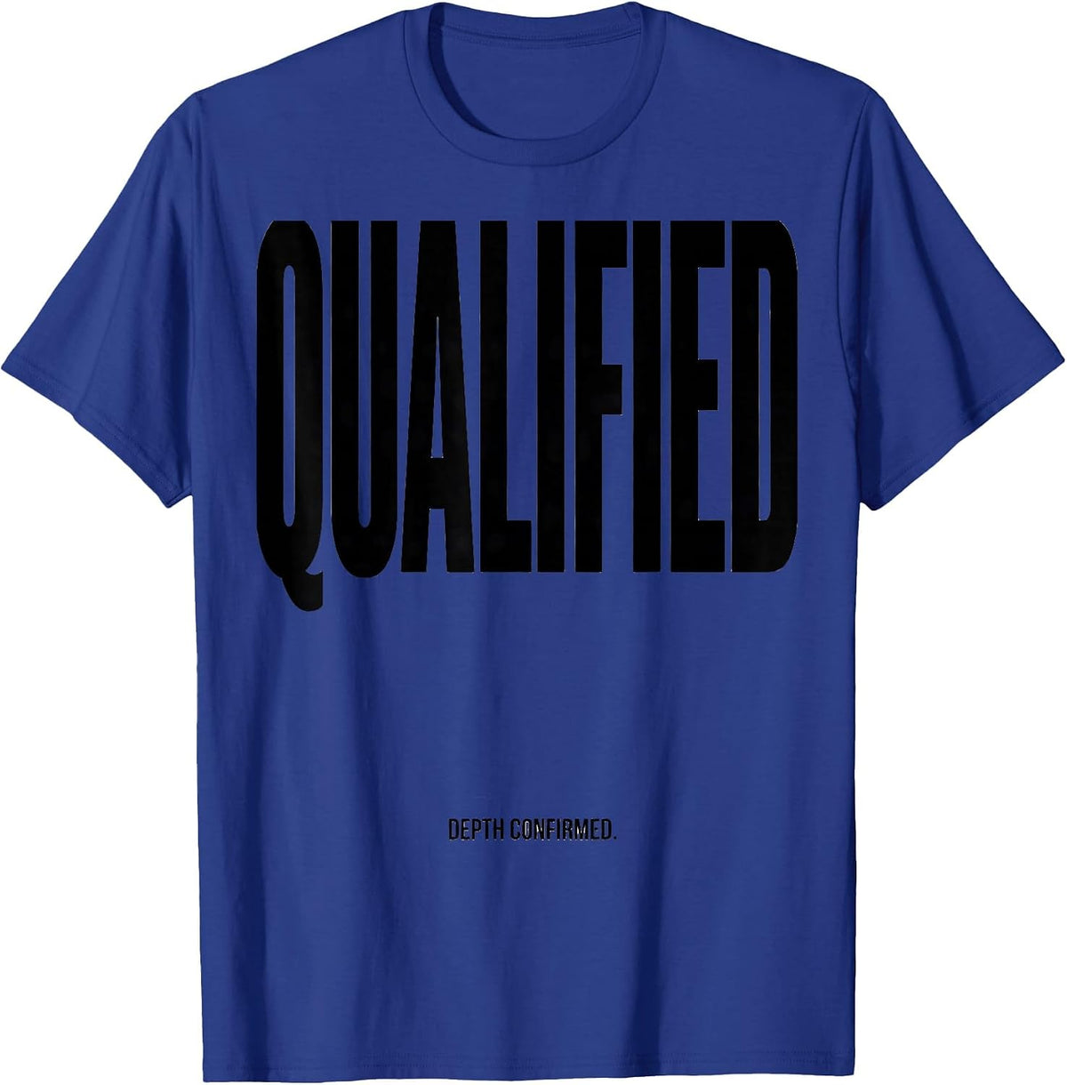 Qualified Depth Confirmed Vintage Scuba Diving Diver Gift T-Shirt - Royal Blue