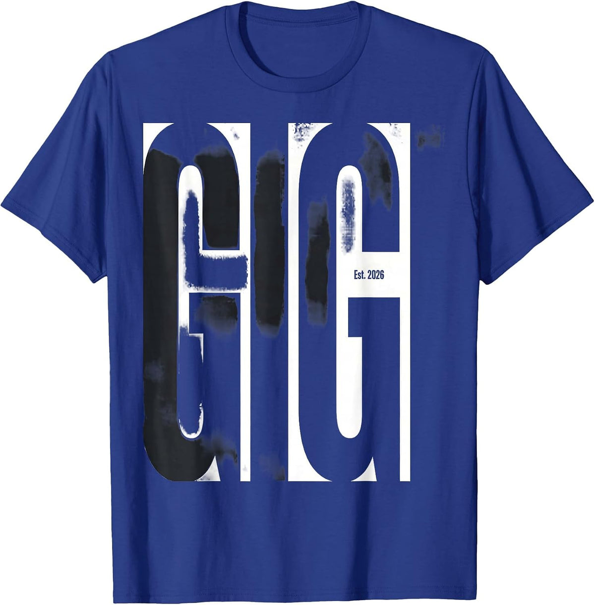 Gigi Est 2026 First Time Grandma Gift Grandparent T-Shirt - Royal Blue