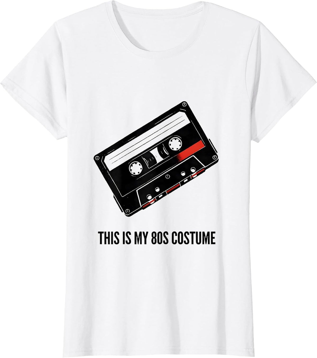 This Is My 80s Costume Funny Retro Party Throwback T-Shirt - White