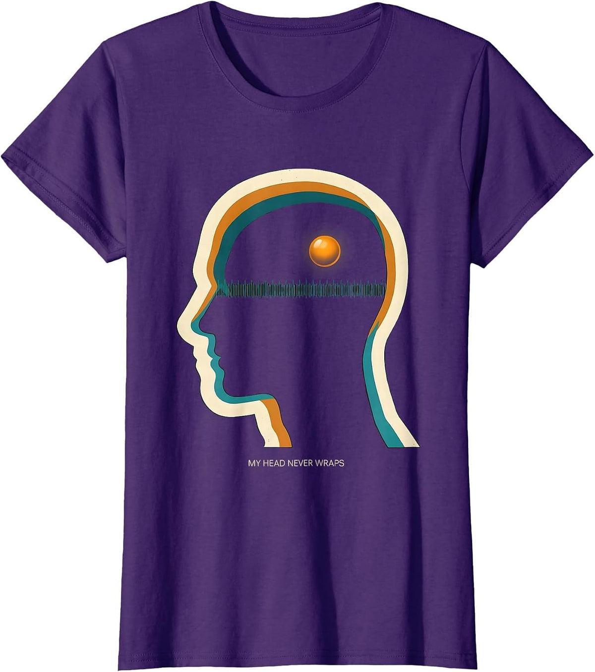 Women's My Head Never Wraps Funny Musical Theatre Kid Humor T-Shirt - Purple
