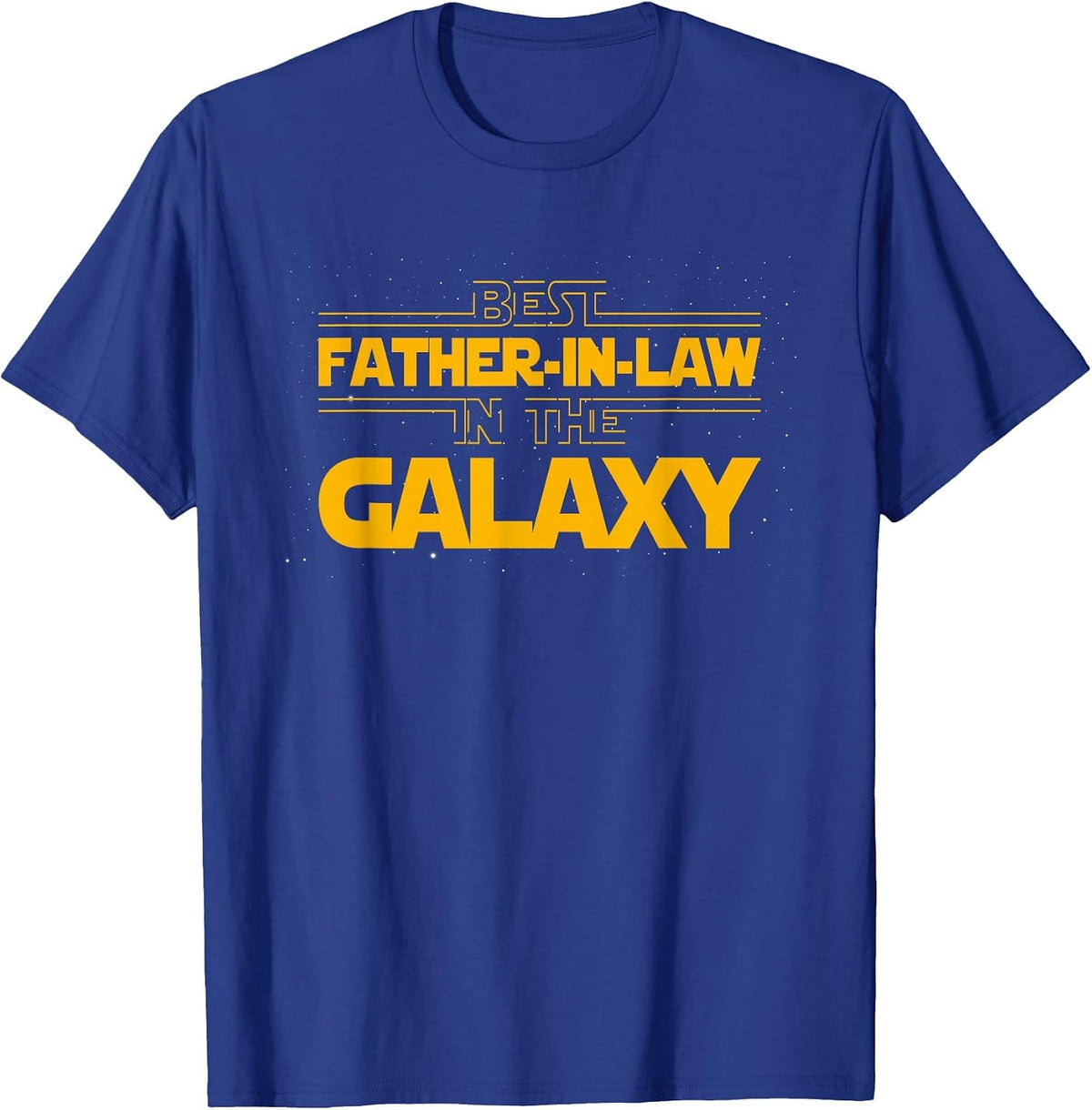 Best Father-in-Law in the Galaxy Wedding Marriage Bride Dad T-Shirt - Royal Blue