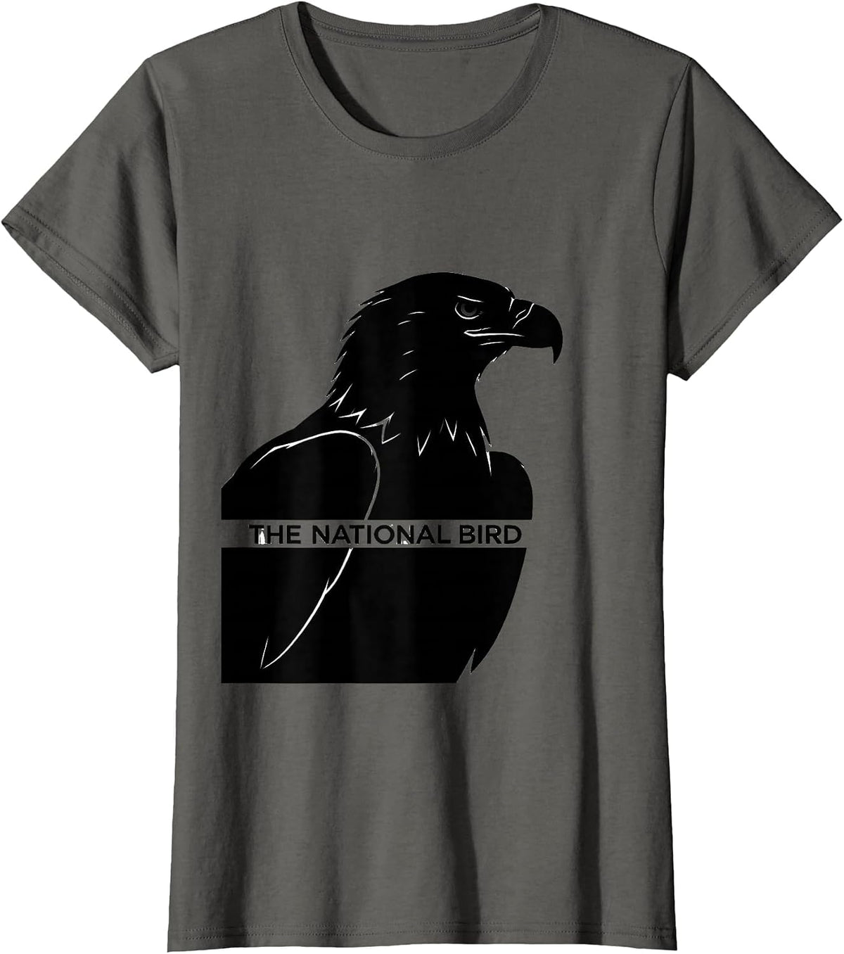 Women's The National Bird Eagle Faith Christian Gift T-Shirt - Asphalt Grey