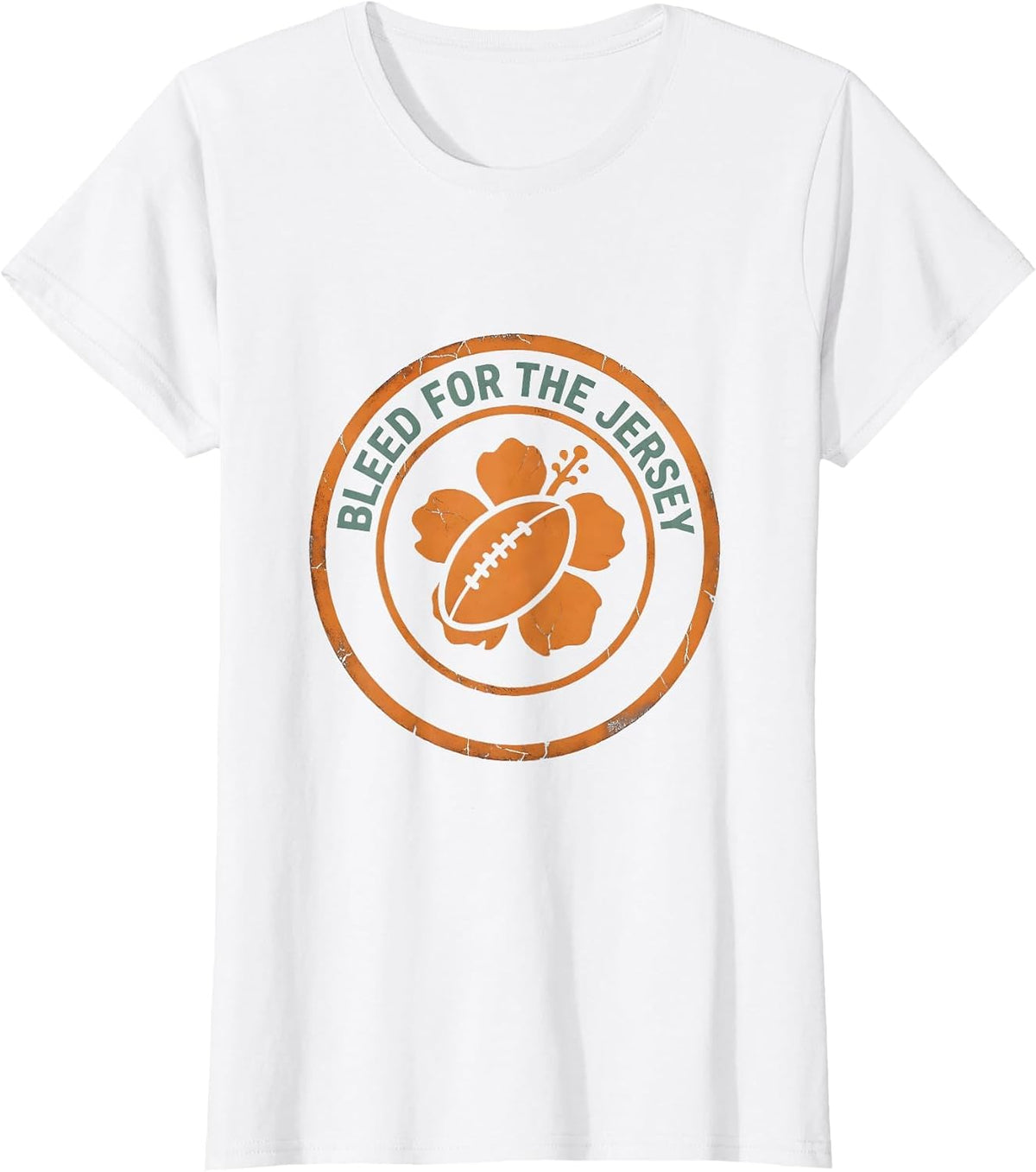 Bleed for the Jersey Rugby Warrior Design T-Shirt - White