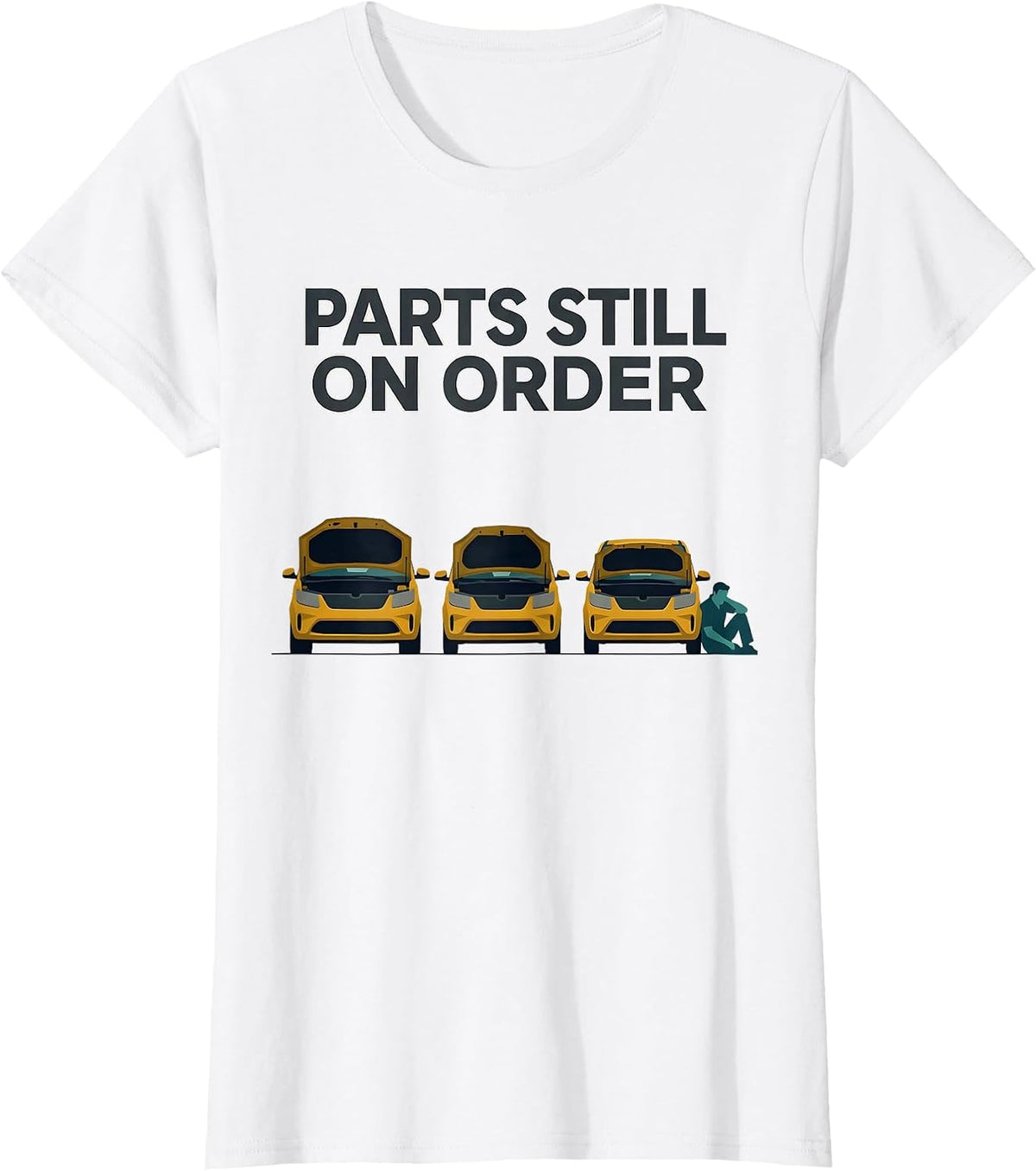 PARTS STILL ON ORDER Funny Mechanic Skeleton Auto Repair T-Shirt - White