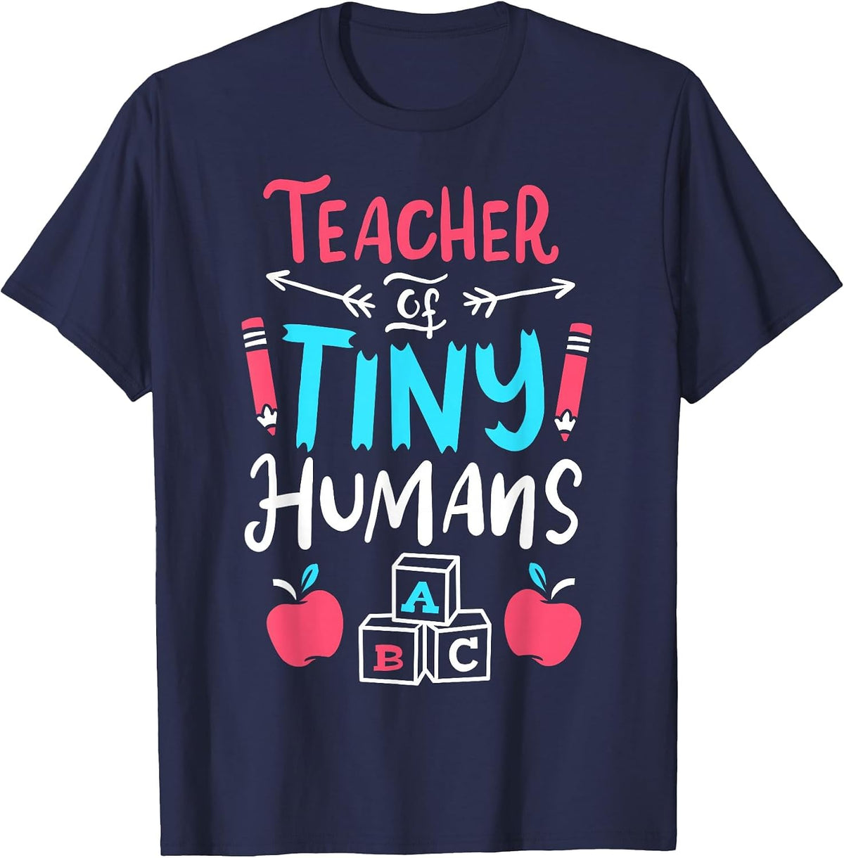 Teacher Preschool Pre K Kindergarten T-Shirt - Navy Blue