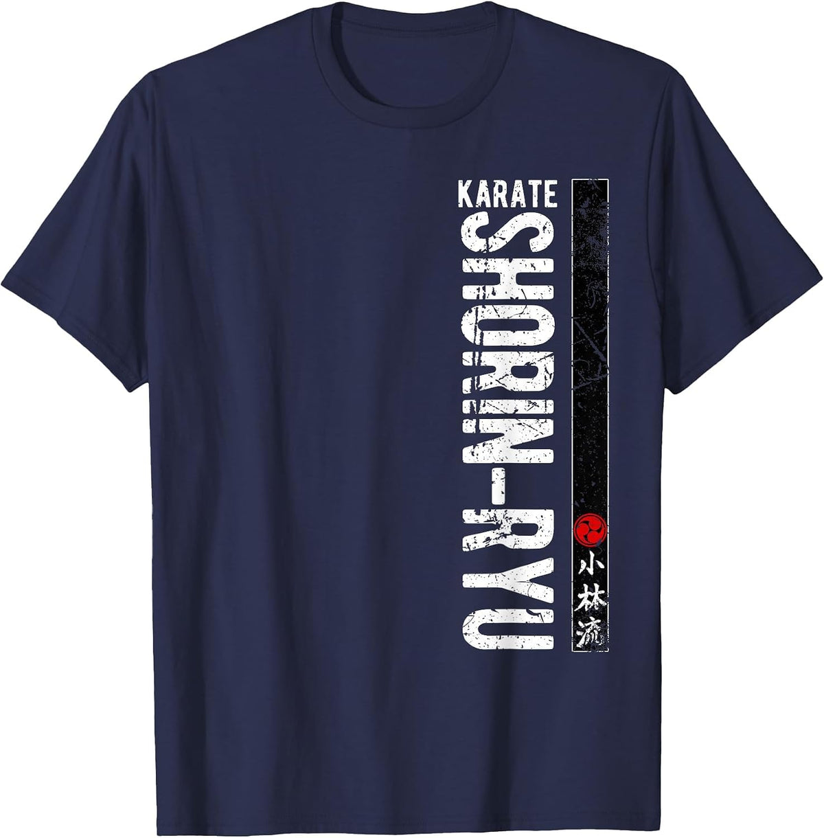 Shorin Ryu Karate Do Martial Arts Japan Belt Retro MMA T-Shirt - Navy Blue