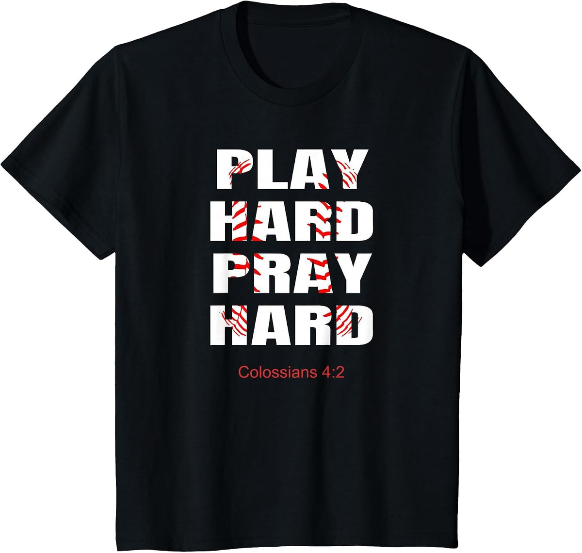 Baseball Player Christian Athletic Wear Bible Verses Athlete T-Shirt - Black