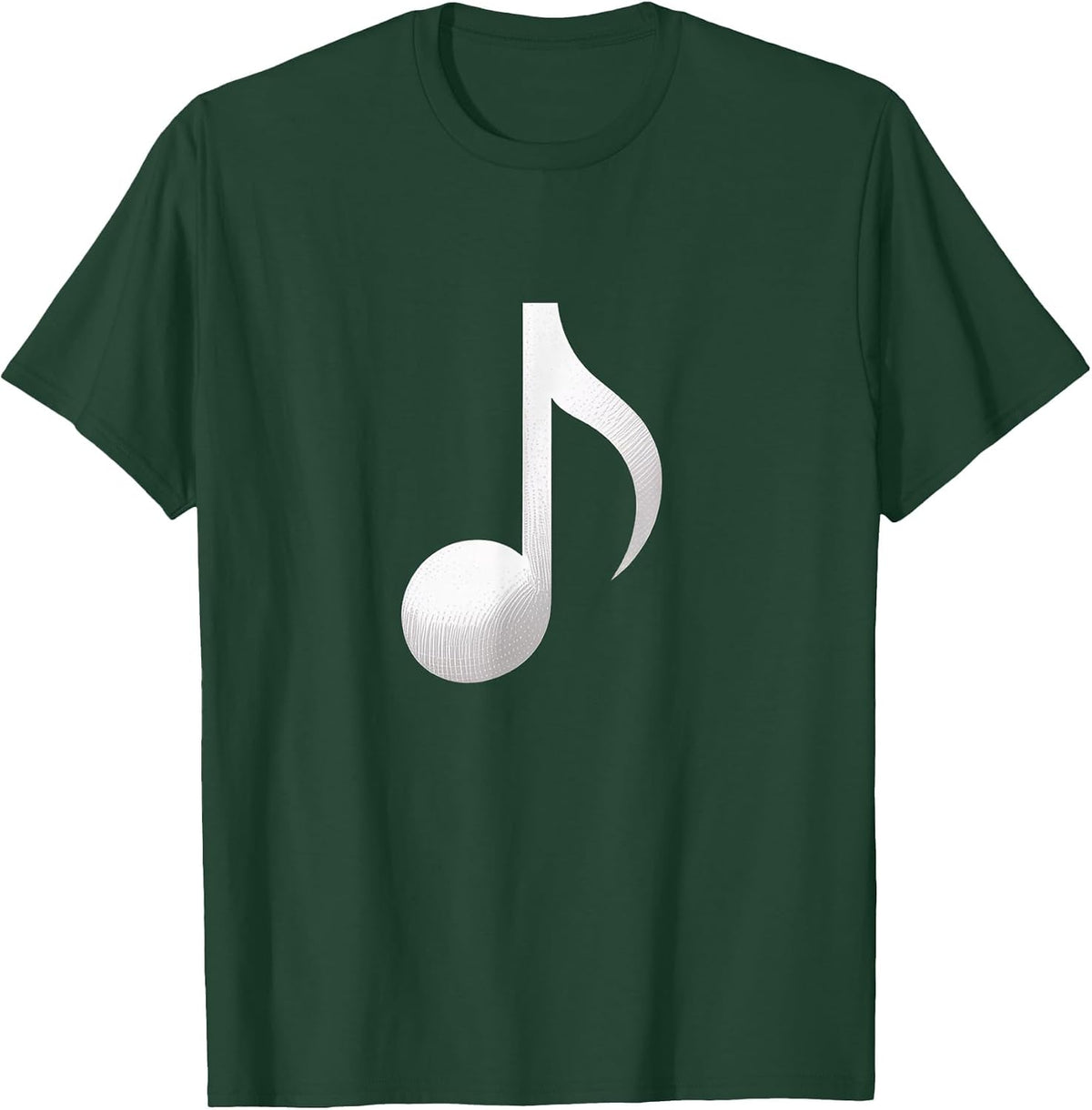 Funny Music Note Musical Clef for Funny Musicians T-Shirt - Dark Green