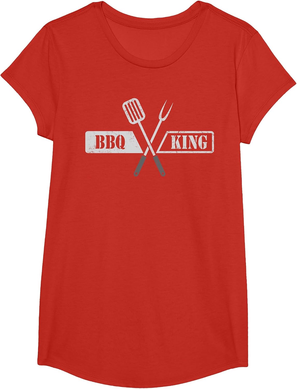 BBQ King Shirt for Grilling Dads & Barbecue Lovers T-Shirt - Girls Red