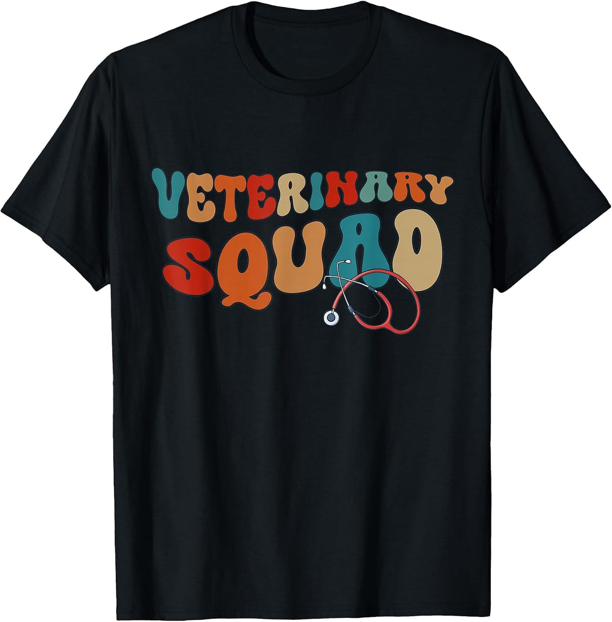 Veterinary Squad Design Veterinary Medicine Assistant T-Shirt - Black