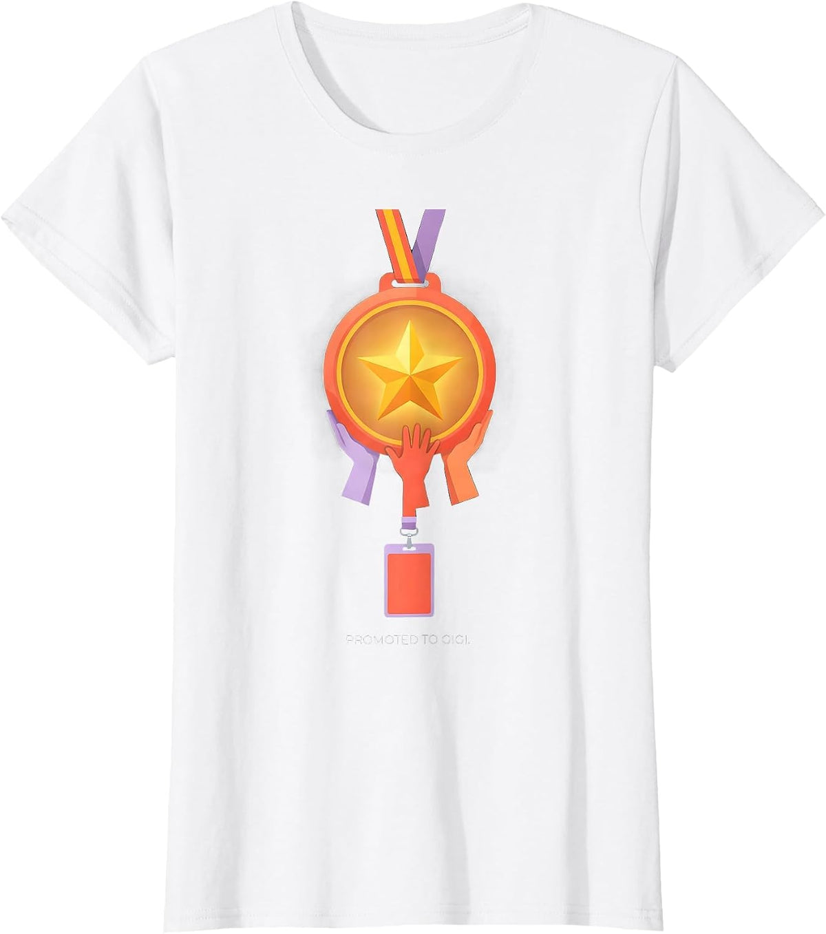 Promoted To Gigi Sentimental Family Grandma Humor T-Shirt - White