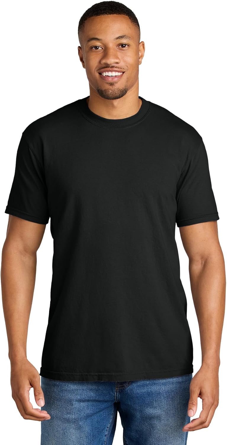 Comfort Colors Unisex Heavyweight Short Sleeve Blank Tee T-Shirt Fits Adults, Men, or Women - Black