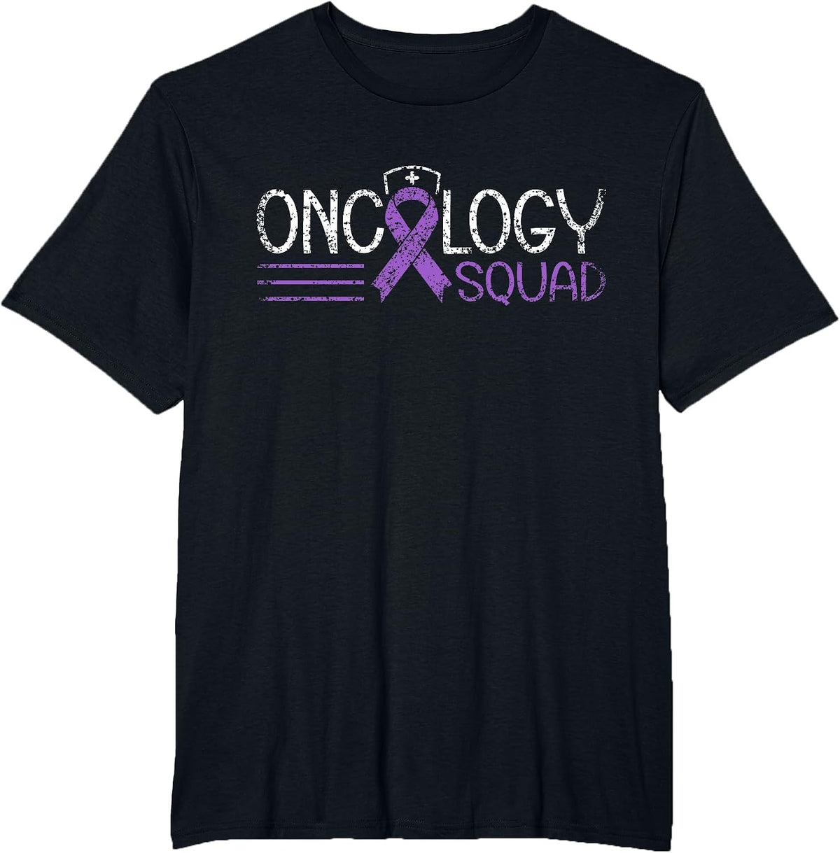 Oncology Squad Cancer Nursing Oncology Sister T-Shirt - Black