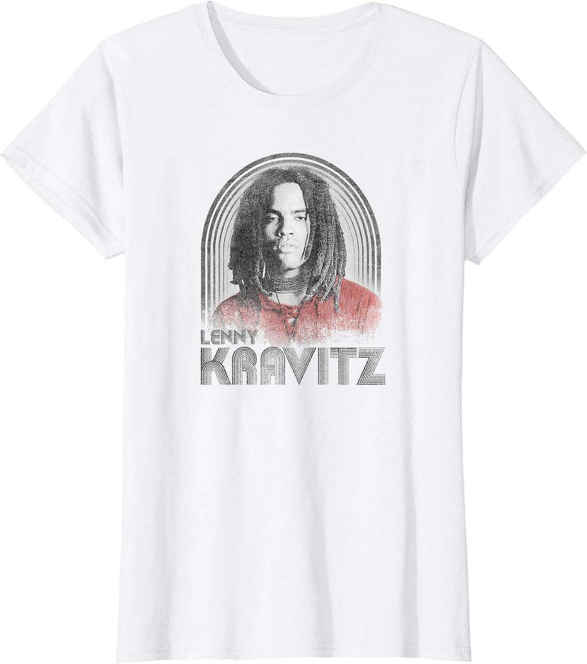 Lenny Kravitz – Retro Lines Logo T-Shirt - White