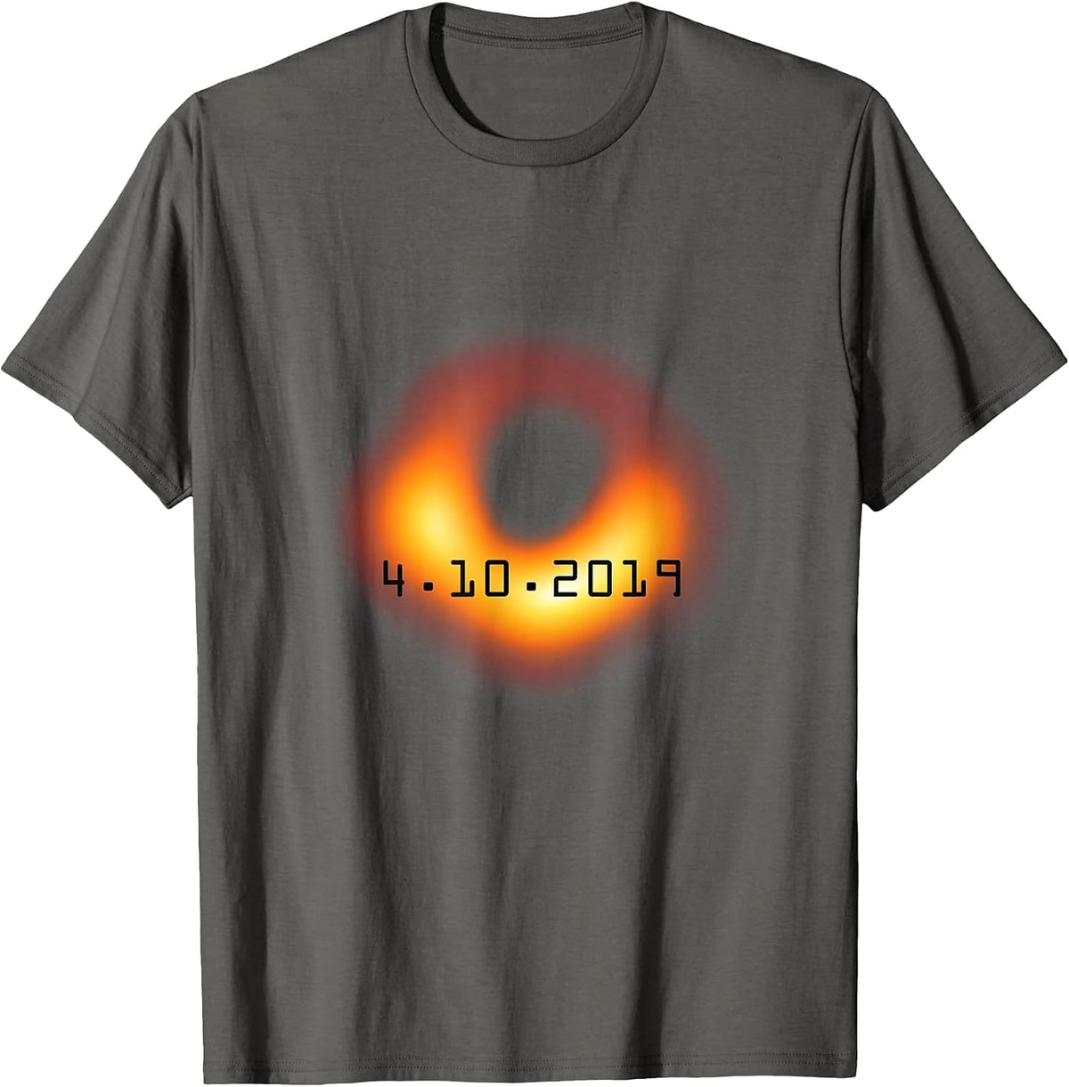 Black Hole April 10 2019 Astronomy Physics Science T-Shirt - Asphalt Grey