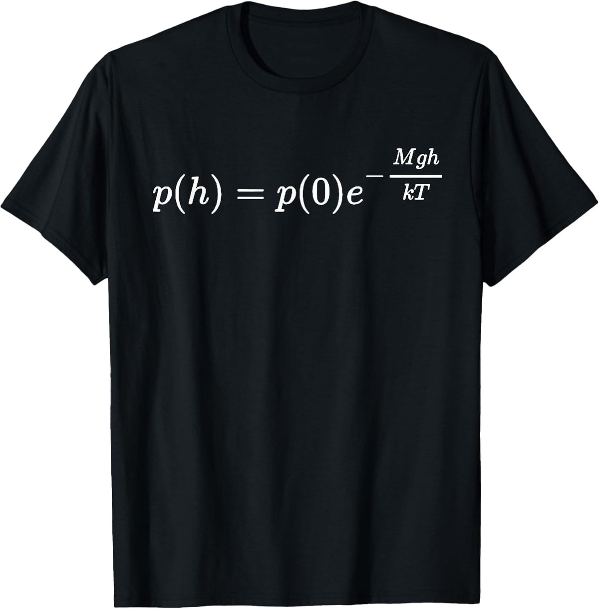 Atmospheric Pressure, Thermodynamics, Physics and Science T-Shirt - Black