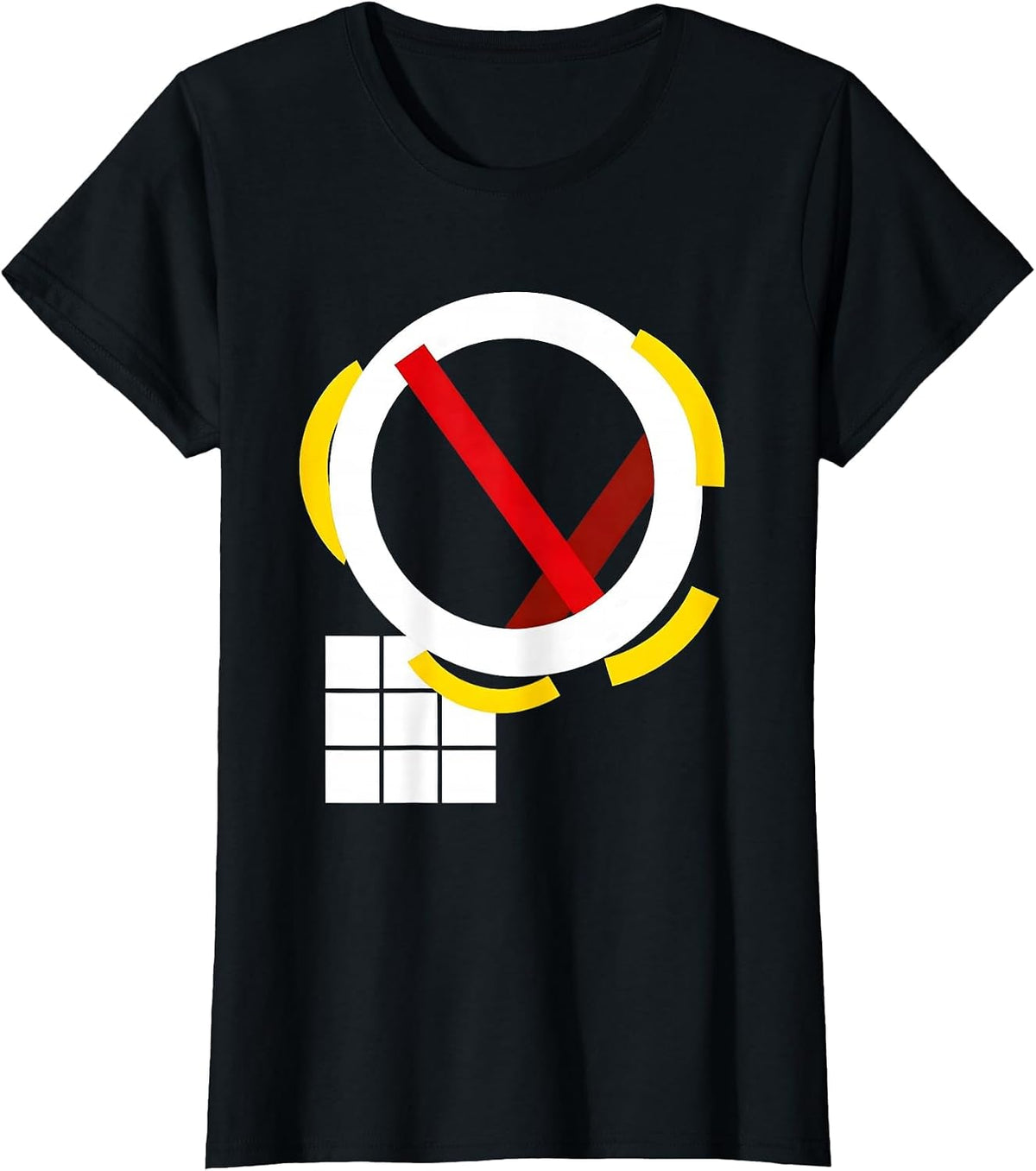Communication Grid Bauhaus Modernist Special Ed Teacher T-Shirt - Black