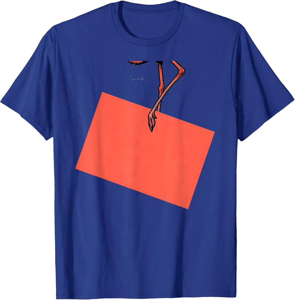 Men's Suspended Flamingo Pink Novelty Bird Humor Gift T-Shirt - Royal Blue