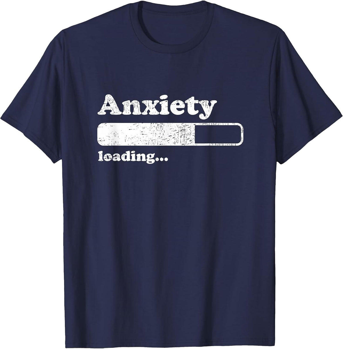 Funny Anxiety Shirts Introvert Social Anxiety T-Shirt - Navy Blue