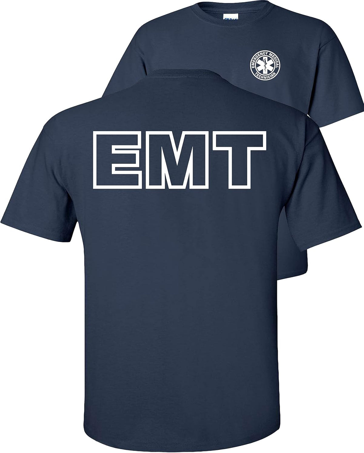 FAIR GAME EMT T-Shirt Emergency Medical Technician-Navy-S - As Pictured