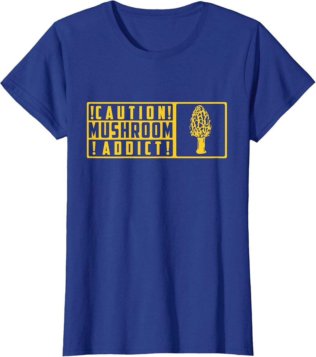 Mushroom Addict Morel Mushroom Hunting T-Shirt - Royal Blue
