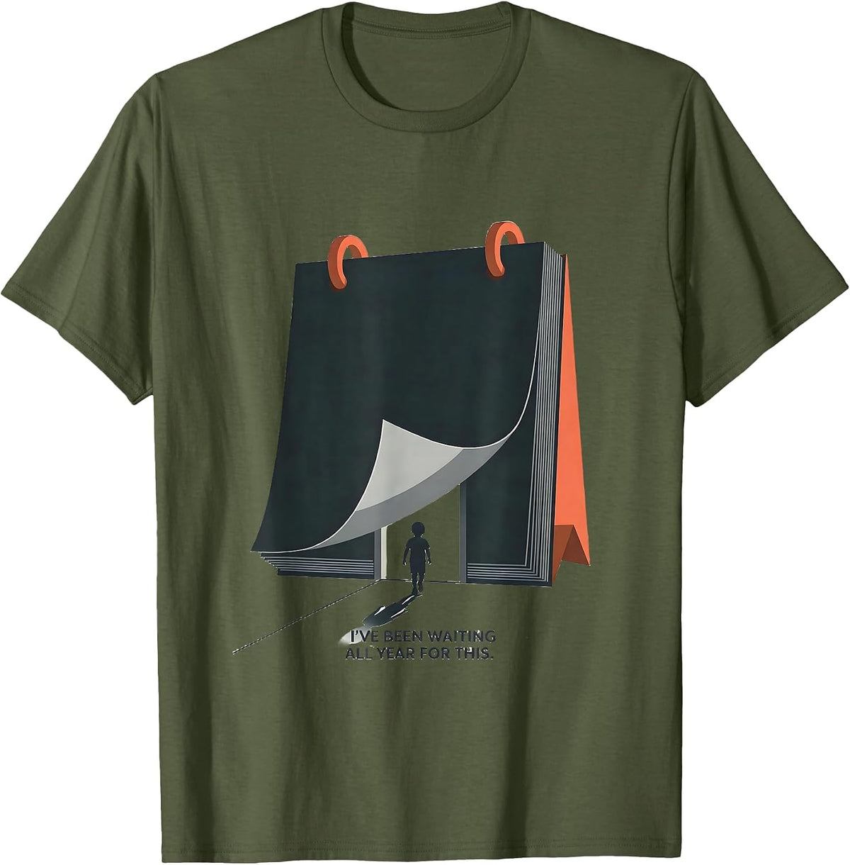 Men's I've Been Waiting All Year For This Teacher Back To School T-Shirt - Olive Green