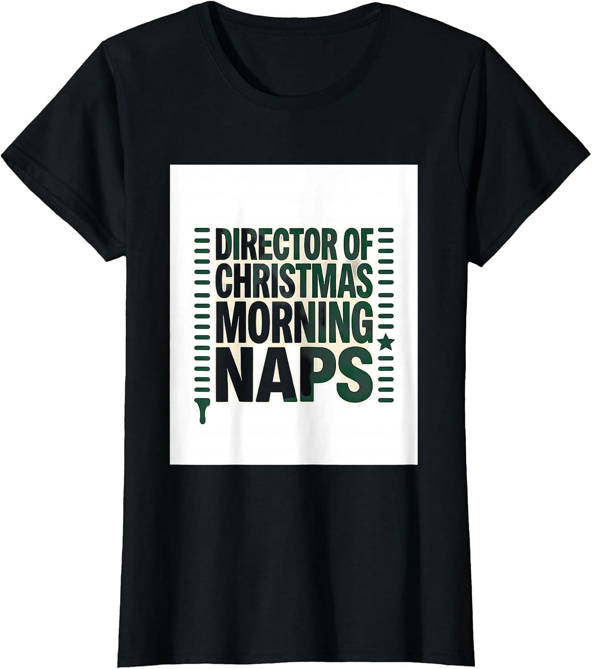 Director Of Christmas Morning Naps Funny Sloth Lover Gift T-Shirt - Black