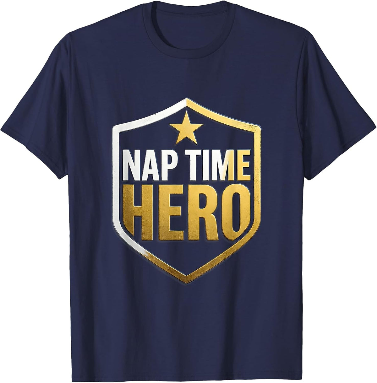 Nap Time Hero Preschool Teacher Design T-Shirt - Navy Blue