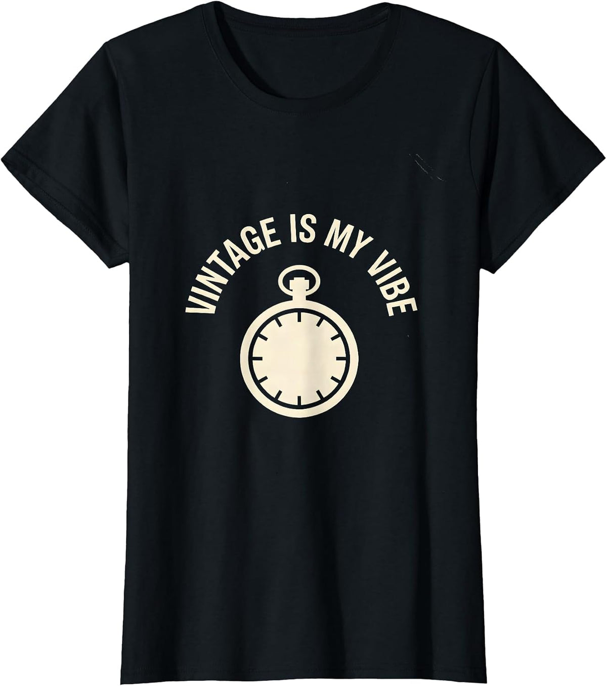 Vintage Is My Vibe Retro Style Design T-Shirt - Black
