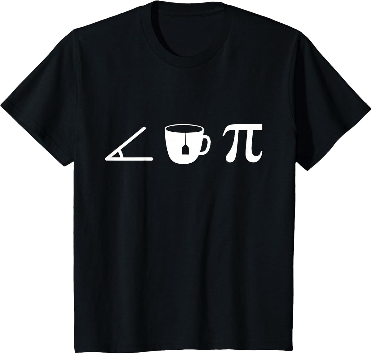 Acute Tea Pi a Funny Math Pun for Cute School Mathematics T-Shirt - Black