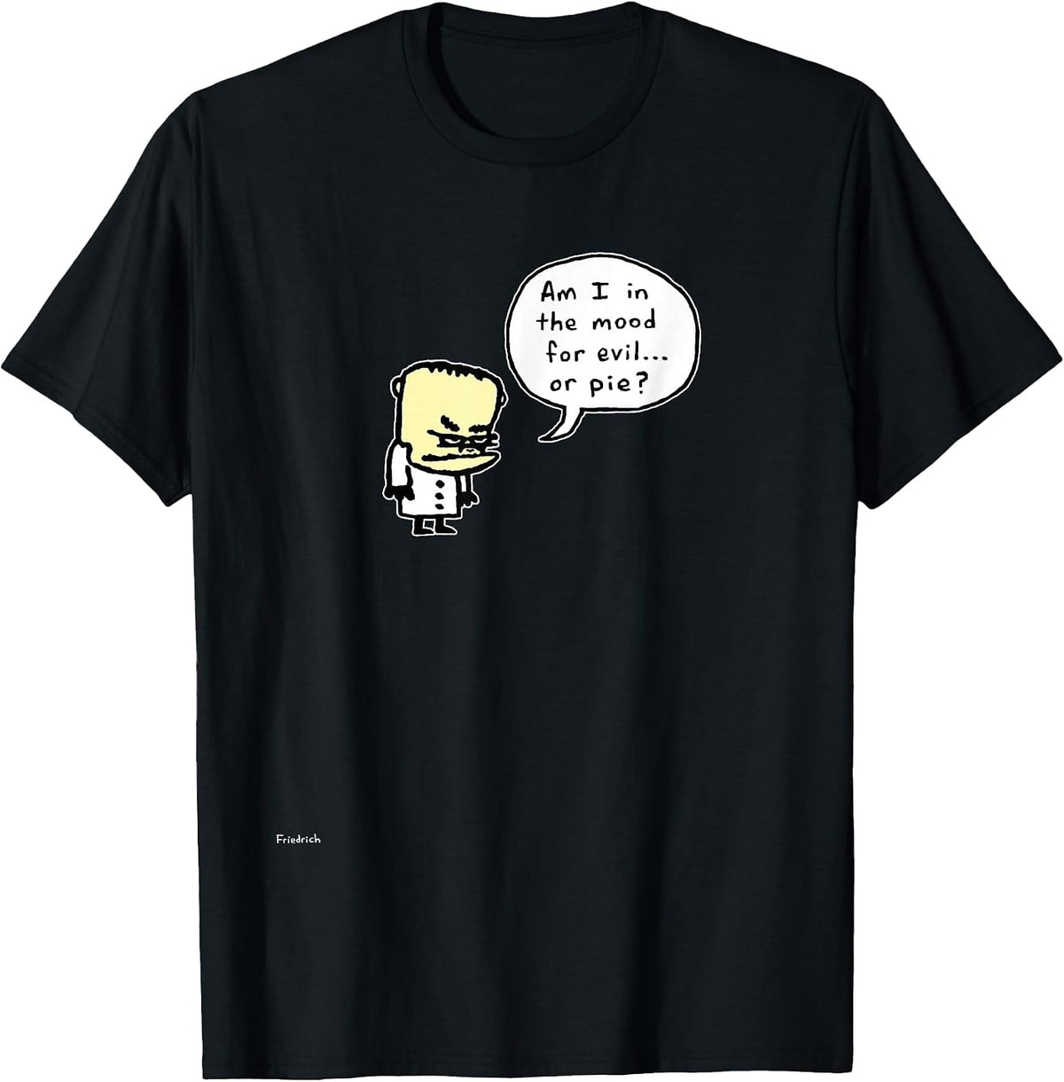 Evil or Cake Dr. Strangegutt T-Shirt - Black