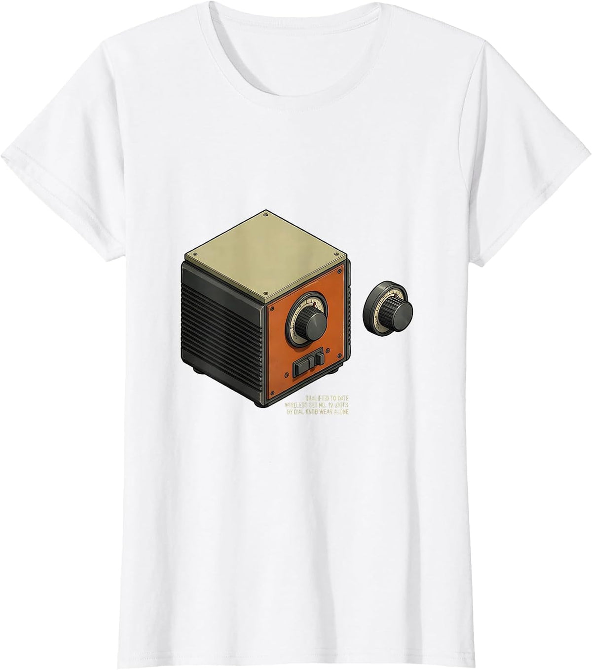 Qualified To Date Wireless Set WWII History Buff T-Shirt - White
