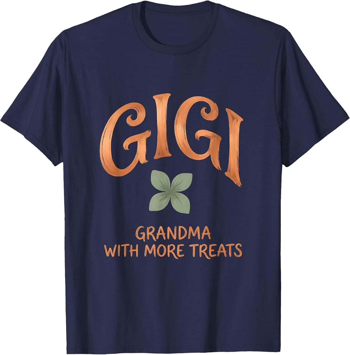 Men's Gigi Grandma With More Treats Funny Grandma Gift Boho T-Shirt - Navy Blue