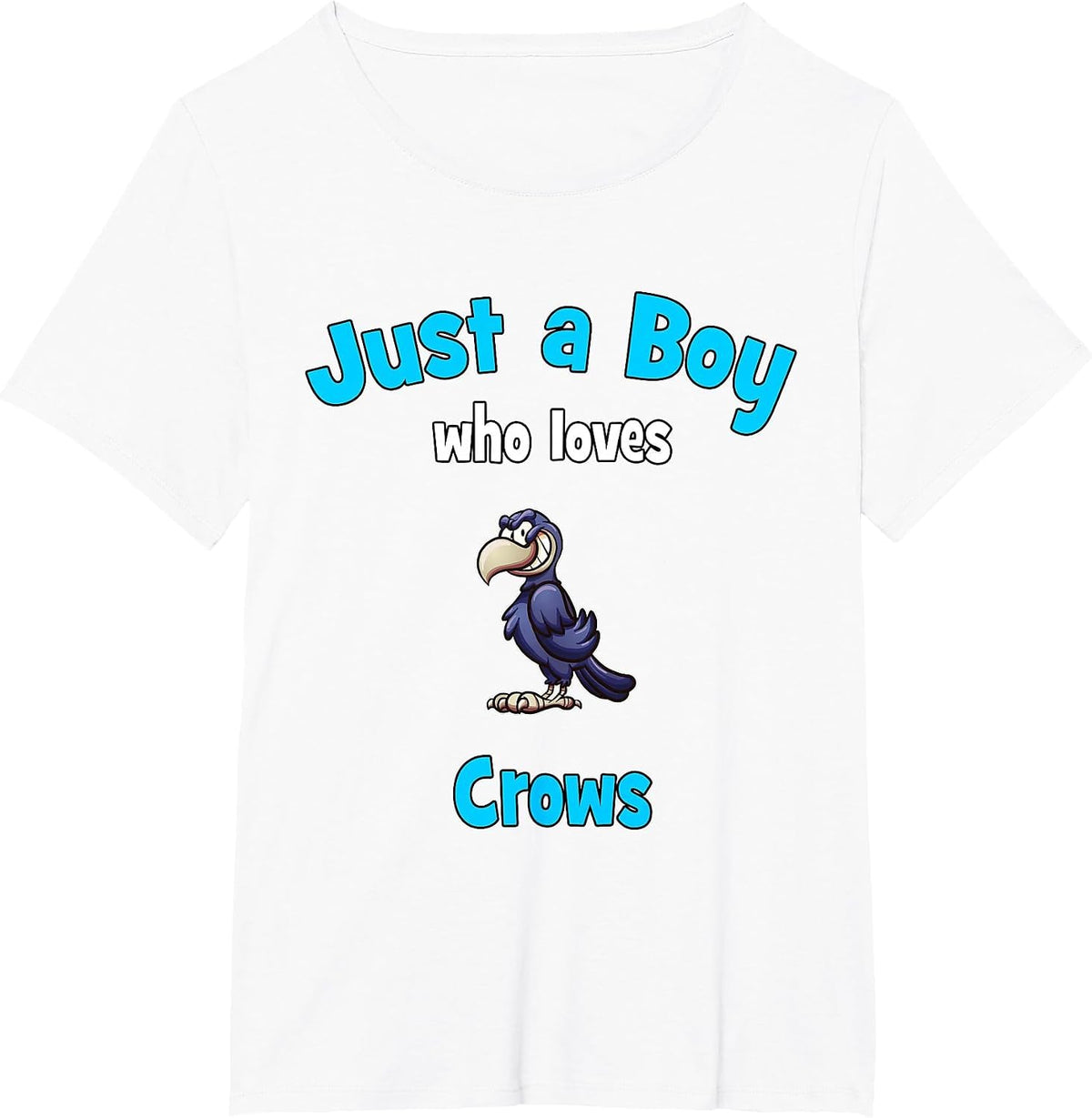 Crow Shirt for Boys | Children's Crow T-Shirt - White